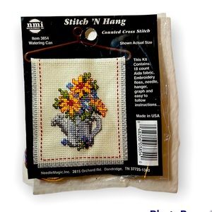 Counted Criss Stitch Kit Watering can